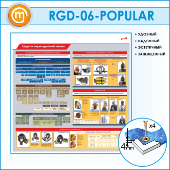 Стенд «Средства индивидуальной защиты» (RGD-06)