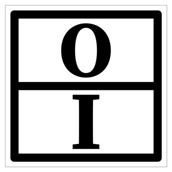 Знак отходов 1 класса опасности, I (светоотражающая пленка ламинированная, 300х300 мм)